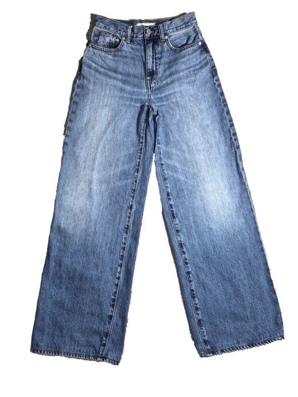 Madewell Wide-Leg Jeans in Medium Blue Wash